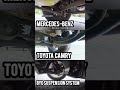 اختبار نظام التعليق توتوتا كامري vs مرسيدس بنز vs بي واي دي  Mercedes vs toyota vs Byd #viral
