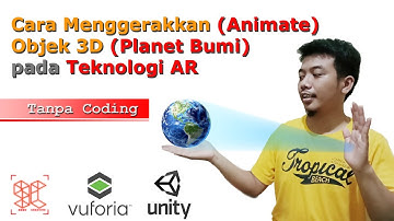 Cara Menggerakkan Objek 3D (Planet Bumi) Augmented Reality Tanpa Coding ||Tutorial Augmented Reality
