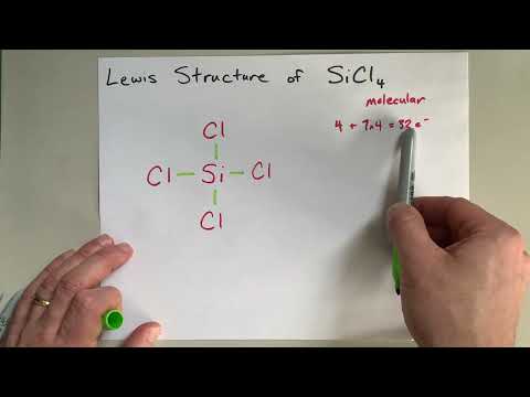 بنية لويس ل 4 رباعي كلوريد السيليكون