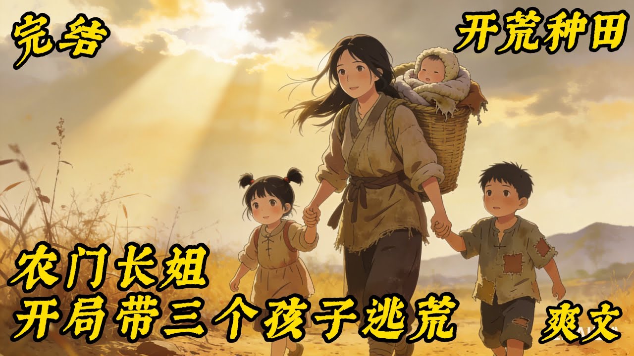 已完结《农门长姐，开局带三个孩子逃荒》全家逃荒➕天灾➕开荒种田➕发家致富➕金手指➕爽文 杀手组织老大顾九穿到古代，成了父母双亡的顾家三房长女。恶毒爷奶为了给大孙子娶媳妇，要卖了三房几个孩子换银子……