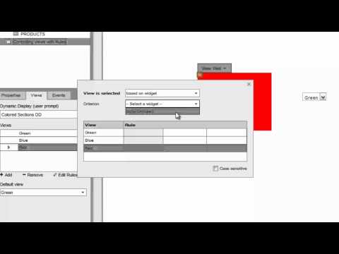 Using Rules to Control Alternate Views in iRise