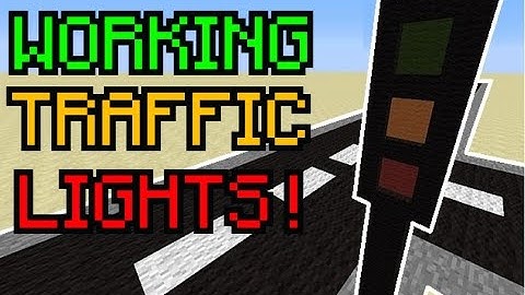 Traffic Lights in Vanilla Minecraft ! ( No Mods )