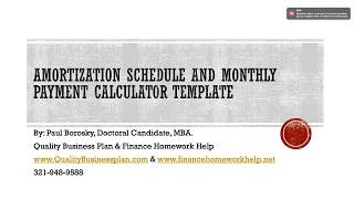 How to Make an Amortization Schedule and Monthly Payment Calculator Template In Excel