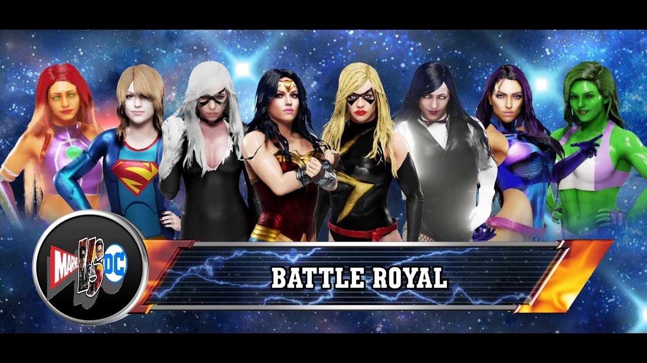 Epic Superheroine Battle Royale!  WWE 2K19 Requested Match  YouTube