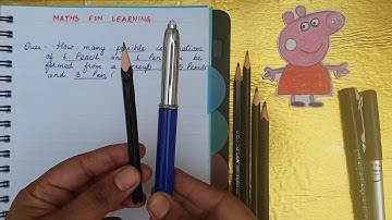 How many Possible Combination of 1 Pencil and 1 Pen can be formed ? EASY TRICK