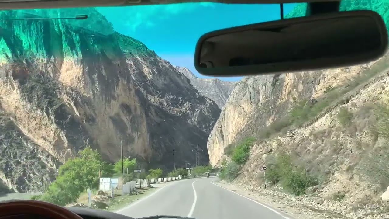 Дорога из Гуниба,Гунибская ГЭС и водохранилище, река Кара-Койсу,Дагестан 05.05.2023