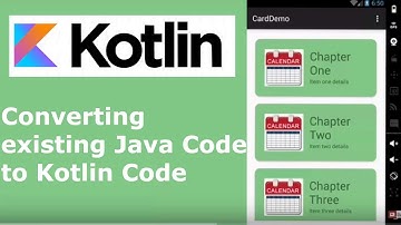 CONVERTING EXISTING ANDROID JAVA CODE TO KOTLIN CODE