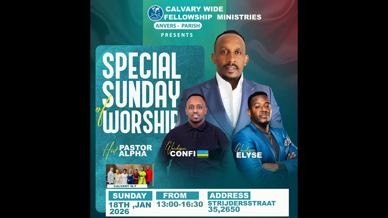 SUNDAY SERVICE CALVARY ANTWERPEN 18/01/2026