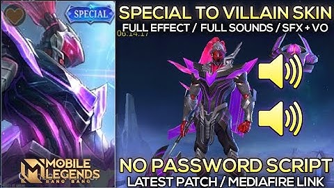 Alpha Special To SuperVillain Skin Script - Full Effect & Full Sounds | No Password | MLBB