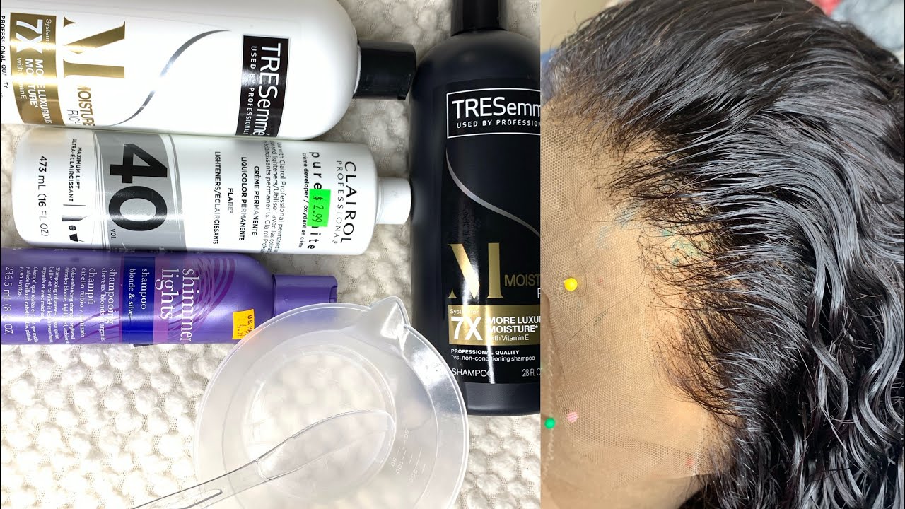 HOW TO BLEACH THE KNOTS on a lace frontal / closure wig for beginners