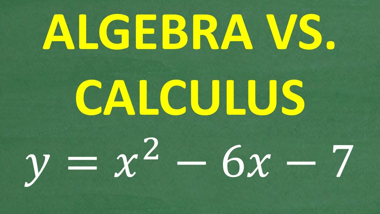 Algebra vs Calculus Challenge! Which Finds the Vertex Faster?
