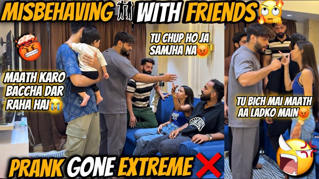 Misbehaving With Friends😡Prank Gone Extreme❌| Dost Dost Mai Hua Jagda😱| Aman’s Family