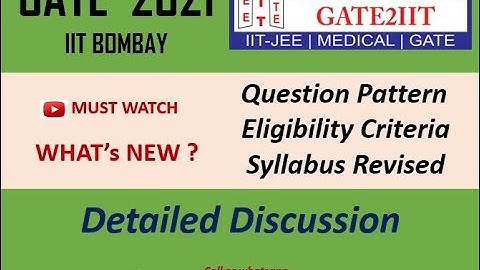 GATE 2021 I Exam Pattern I Notification I Syllabus I Multiple Select Questions I GATE AEROSPACE I