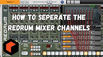 How to separate the Redrum mixer channels in Reason 12 for beginners