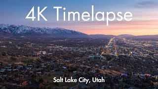 4k Sunset Timelapse | Salt Lake City Utah