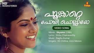 Poonkatte Poyi Chollamo Video Song | Shibu Chakravarthy | Raghu Kumar | KS Chithra | Unni Menon