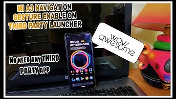 Mi A3  After android 10 gesture navigation enable on third party ft-lawnchair.No need any other App.