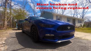 Installing Rear Brakes and Rotors on 2015 Mustang