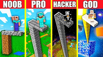 Minecraft Battle: WATER SPRINGBOARD BUILD CHALLENGE - NOOB vs PRO vs HACKER vs GOD / Animation HOUSE