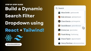 Build the BEST Dynamic Search Filter in React with Tailwind CSS