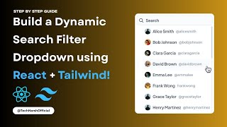 Build the BEST Dynamic Search Filter in React with Tailwind CSS