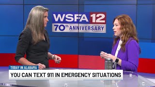 Alabamians can text 911 in emergency situations
