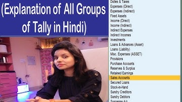 Tally Prime All 28 Group Detail With Example