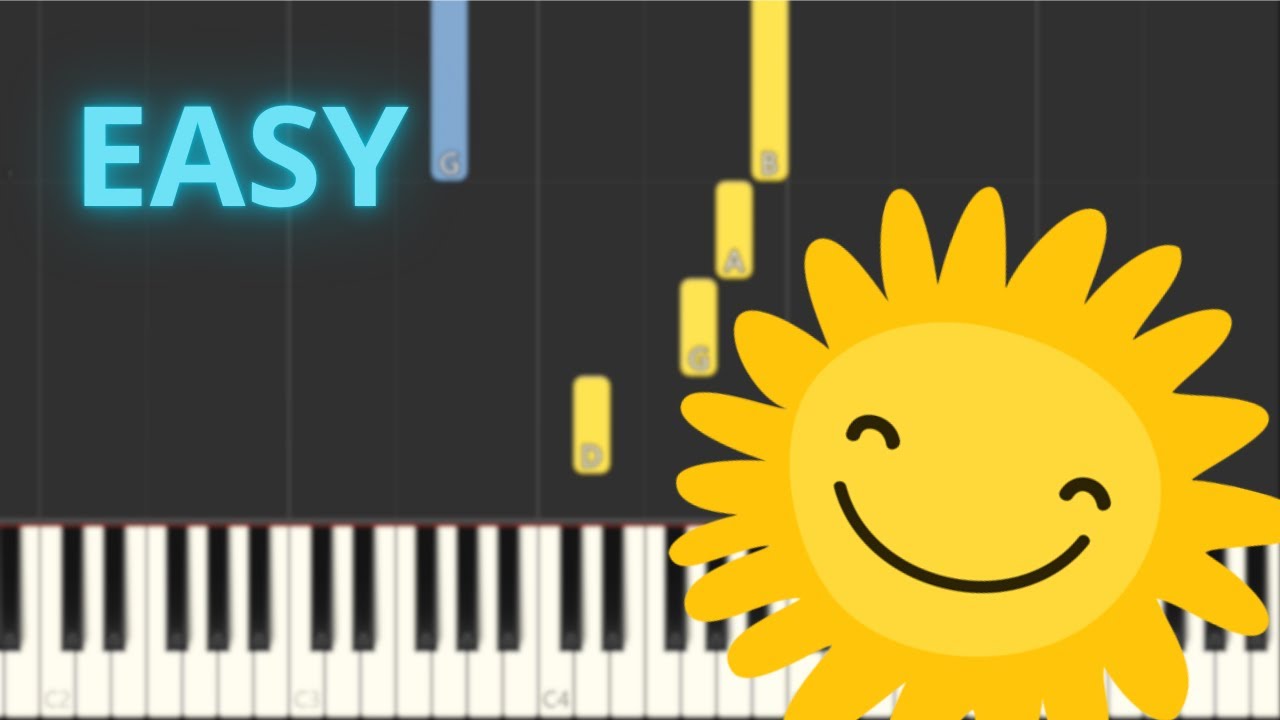 You Are My Sunshine - EASY Piano Tutorial - YouTube