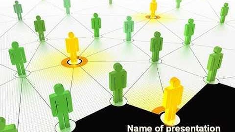 Social Net PowerPoint Template by PoweredTemplate.com