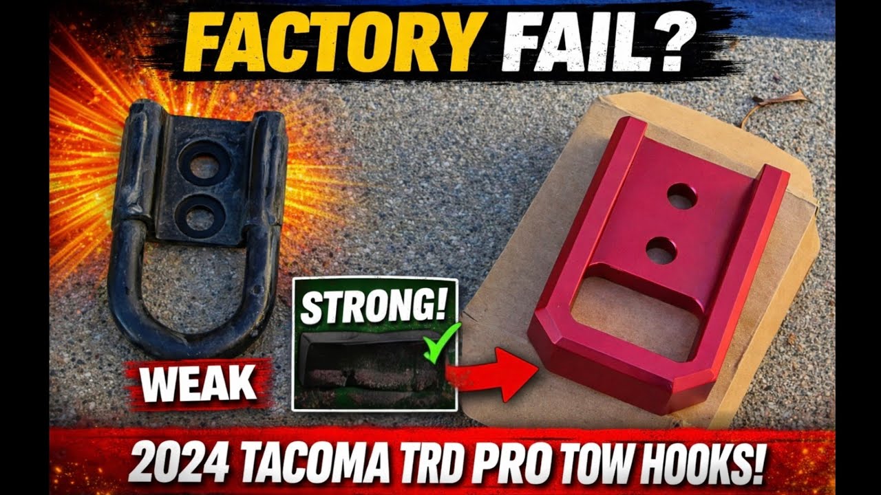 Буксировочные крюки TRD Pro для Toyota Tacoma 2024 года – стоят ли они своих денег?