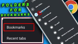 How To Create Folders For Your Bookmarks With Chrome On Android screenshot 2