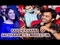 Raashi, Sai Dharam Tej make fun at Okka Ammayi Thappa audio launch