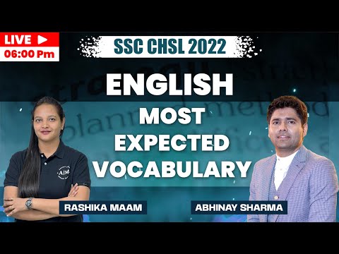 SSC CHSL English | SSC CHSL 2022 | Rashika Ma'am | SSC - Abhinay Maths