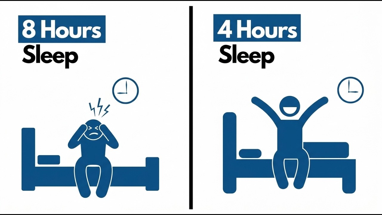 How to Sleep LESS hours and wake up FRESH (psychology explains) - YouTube