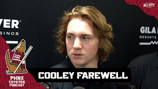 Logan Cooley Shares Emotion From Final Arizona Coyotes Game, Reflects On His Season