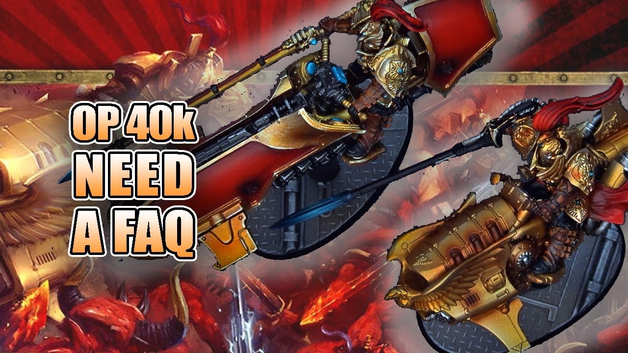 Too OP for 40k? Adeptus Custode FW & Plastic Jetbike Showcase