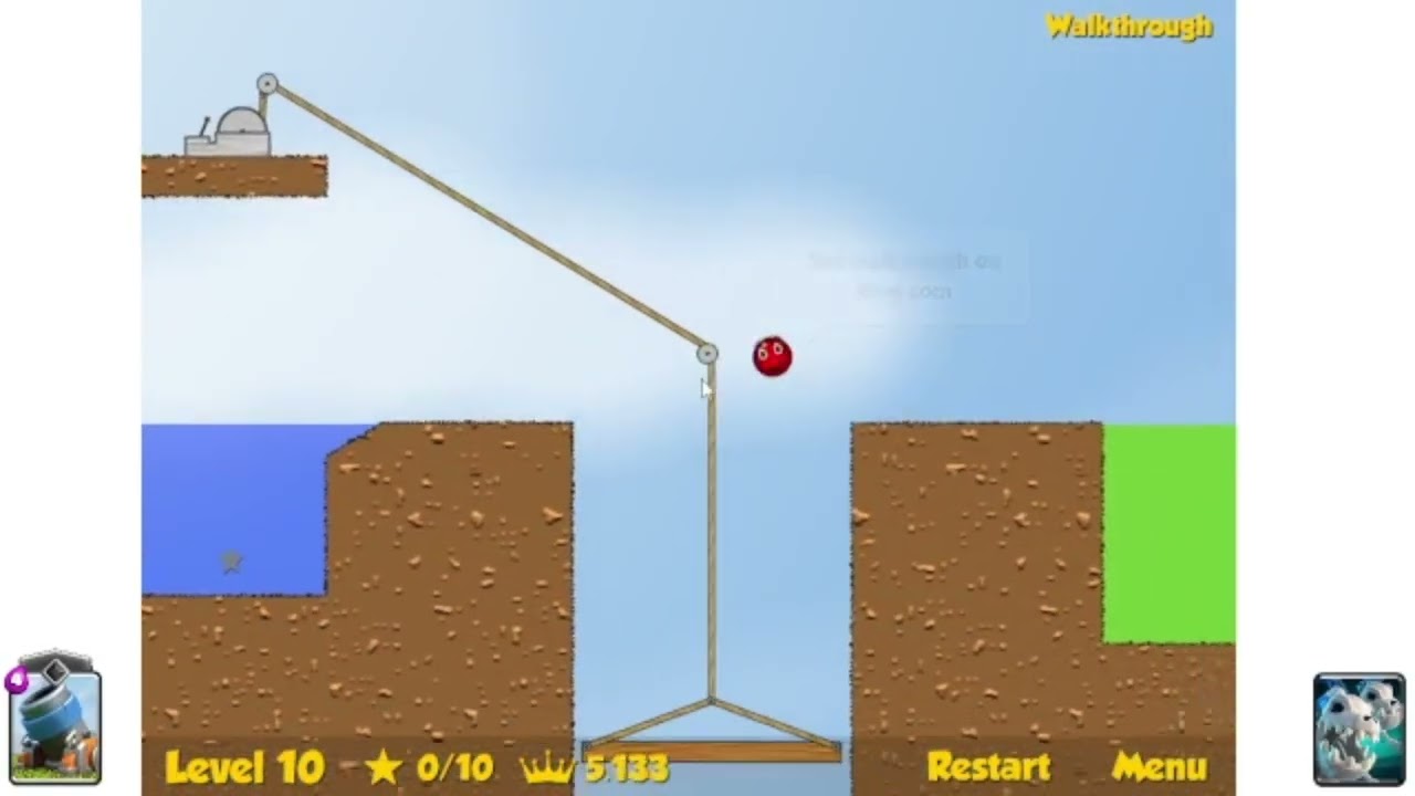 Red Ball 2 - Level 10 in 18.533