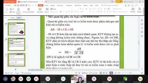 Bài tập đánh giá rủi ro kiểm soát