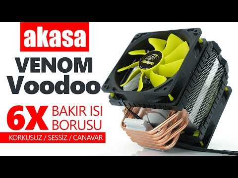 6x ISI BORUSU / ÇİFT FAN SOĞUTMA Akasa Venom Vodoo !