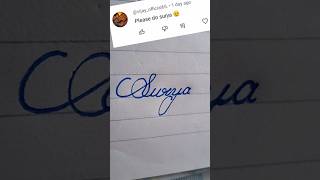 Beautiful name Surya write in cursive writing #cursive#writing#beautiful#writing#shorts#feeds