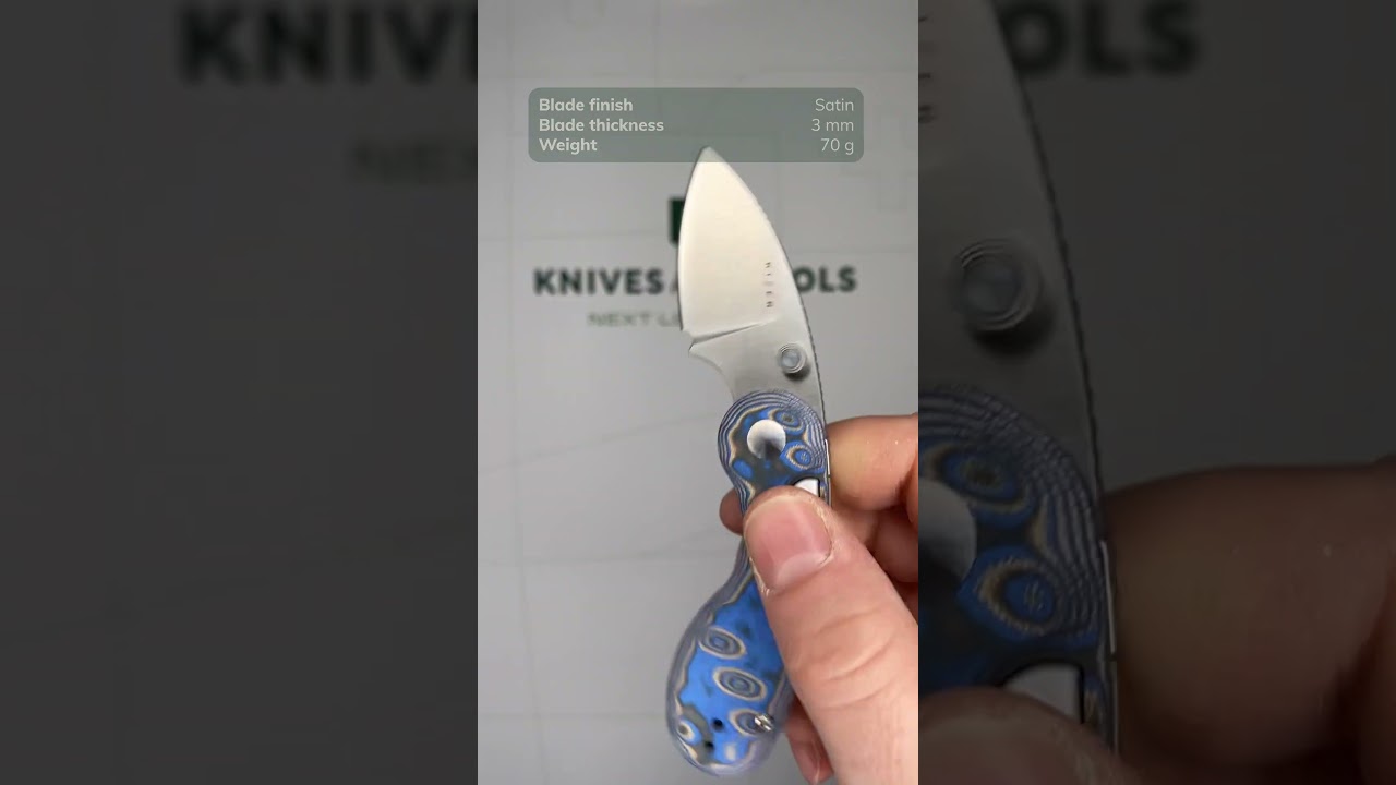 Kizer Microbe V2742A6 Satin, Vortex Micarta, pocket knife, Maksim