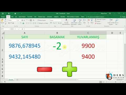 Video: Excel'de Sayılar Nasıl Yuvarlanır