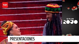 Entretenido versus de &quot;reggae&quot; entre Edwin Joseph y Javiera Flores | Gran Rojo