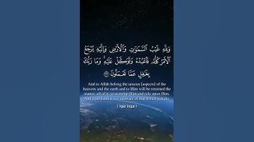 حالات واتساب قرآن قصير ٢٠٢٢ || ولله غيب السماوات والأرض وإليه يرجع الأمر كله _ من سورة هود 💙🎧