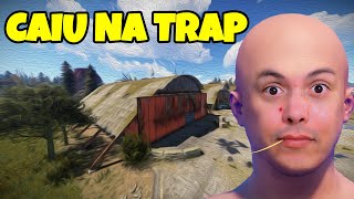 Uma EOKA e Um cano!!! Fiz uma Trap no Aerodromo do RUST!!! rust solo moded 2x server