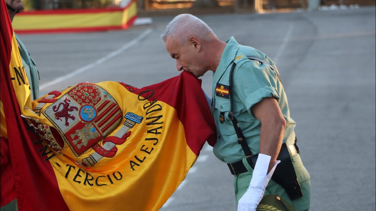 La Legión Ronda: Despedida del general Melchor Marín como jefe de la Brigada de La Legión