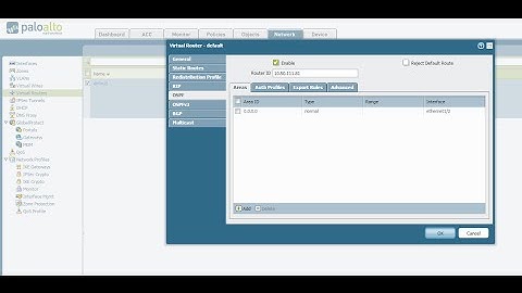 How to configure BGP on Palo Alto Networks Firewall and Perform Route Redistribution to OSPF