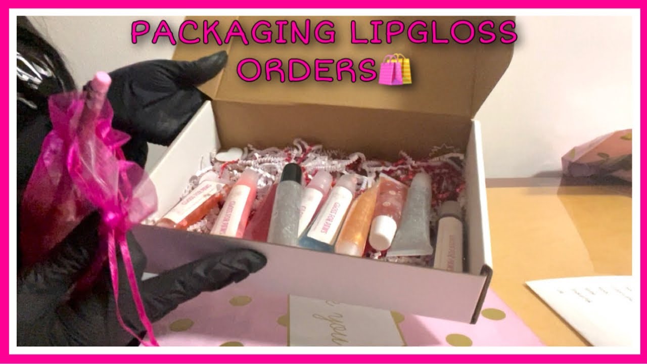 Packaging Lipgloss Orders || Small Business