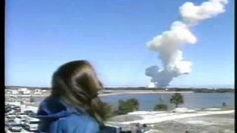 STS-51L - Barbara Morgan Watches the Launch and Ex...