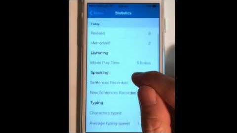 Check your progress ( Statistics )
